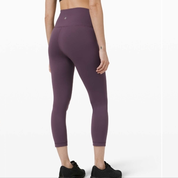 lululemon athletica Pants - Lululemon Wunder Train High-Rise Crop in Grape Thistle EUC